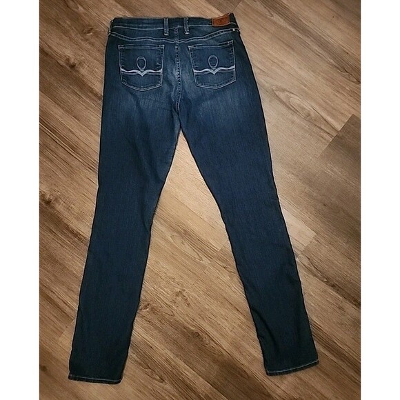 Lucky Brand Womens Jean 10/30 Straight Sofia Skinny Medium Wash Denim Capote - Picture 2 of 12